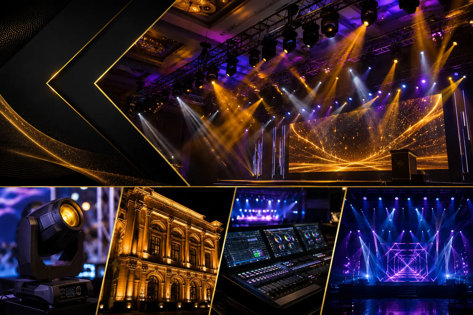 Intelligent lighting at a live event